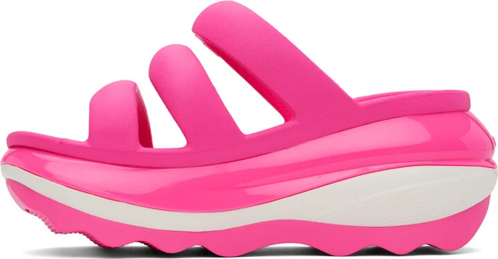 Crocs Pink Mega Crush Triple Strap Sandals - Image 3