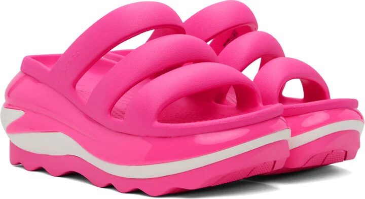 Crocs Pink Mega Crush Triple Strap Sandals - Image 4
