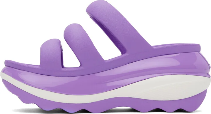 Crocs Purple Mega Crush Triple Strap Sandals - Image 3
