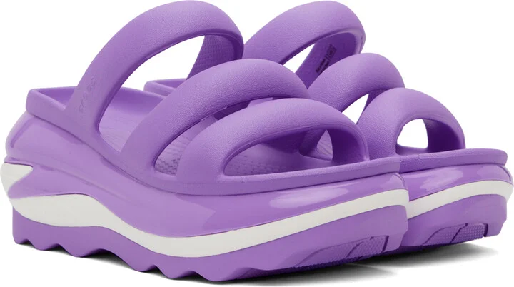 Crocs Purple Mega Crush Triple Strap Sandals - Image 4