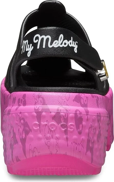 Crocs Sanrio My Melody / Kuromi Stomp Sandal Sandals Black/Pink : Men's 5 - Women's 7 Medium, Synthetic - Image 4