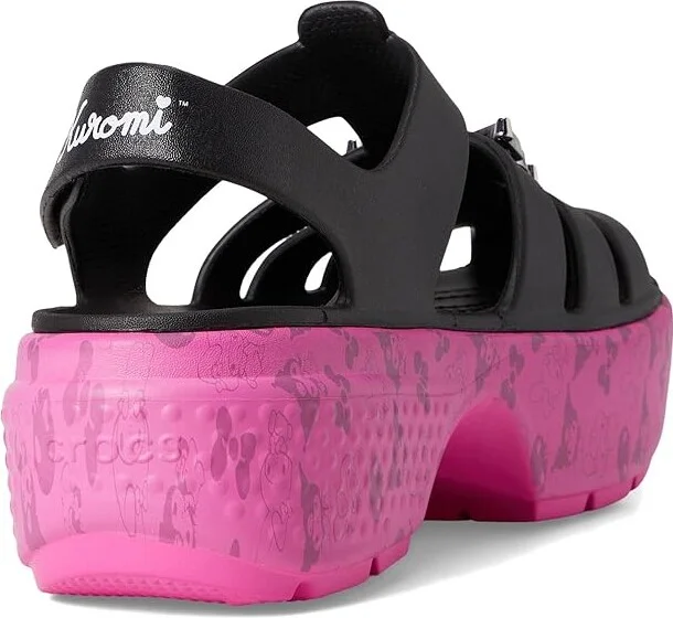Crocs Sanrio My Melody / Kuromi Stomp Sandal Sandals Black/Pink : Men's 5 - Women's 7 Medium, Synthetic - Image 8