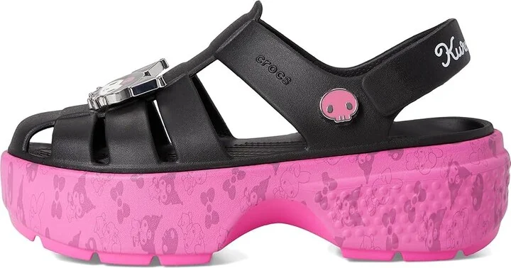 Crocs Sanrio My Melody / Kuromi Stomp Sandal Sandals Black/Pink : Men's 5 - Women's 7 Medium, Synthetic - Image 10