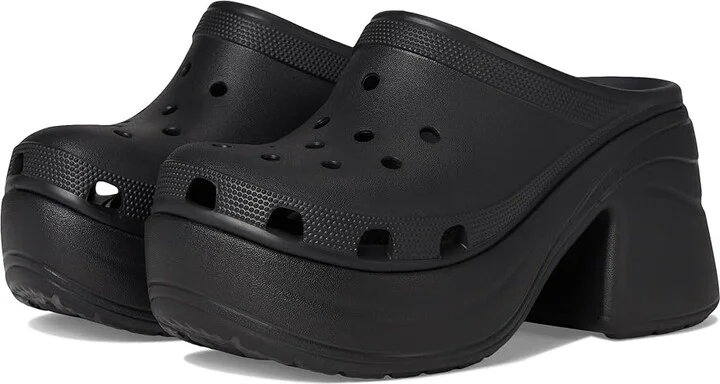 Crocs Siren Clogs Shoes Black : Men's 10 - Women's 12 Medium, EVA