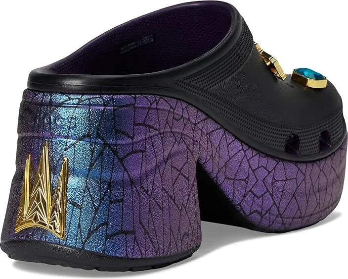 Crocs Snow White Siren Clog Shoes Black : Men's 4 - Women's 6 Medium, Synthetic - Image 4