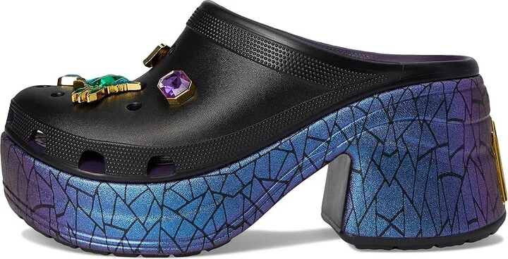 Crocs Snow White Siren Clog Shoes Black : Men's 4 - Women's 6 Medium, Synthetic - Image 6