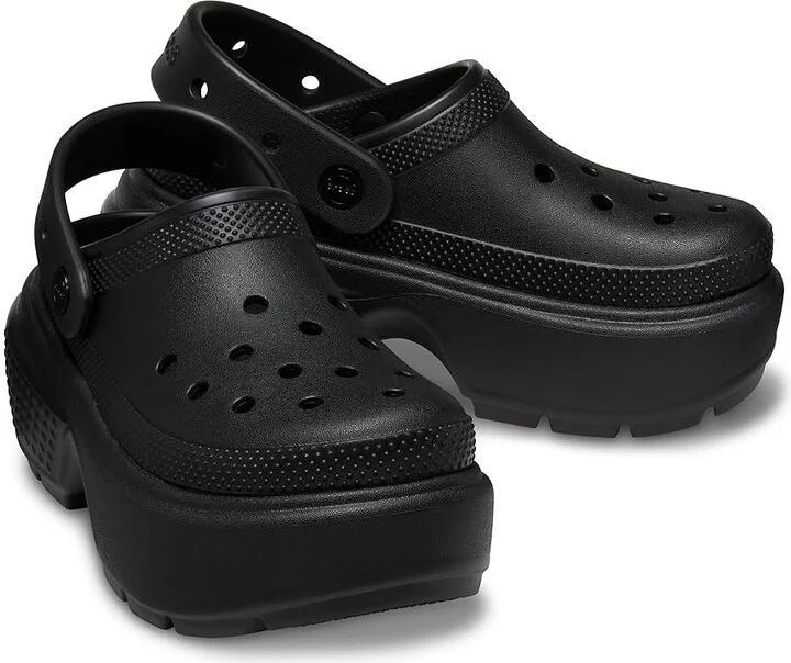 Crocs Stomp Clog Shoes Black : Men's 10 - Women's 12 Medium, EVA