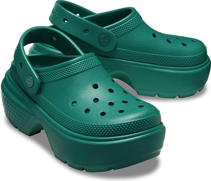 Crocs Stomp Clog Shoes Emerald : Men's 3 - Women's 5 Medium, EVA