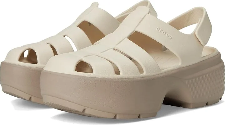 Crocs Stomp Fisherman Sandal Sandals Almond Tint : Men's 9 - Women's 11 Medium, Rubber