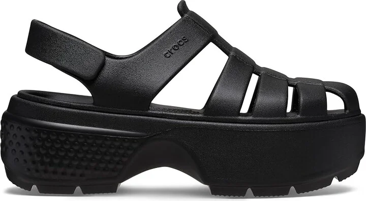 Crocs Stomp Fisherman Sandal Sandals Black : Men's 9 - Women's 11 Medium, Rubber - Image 6