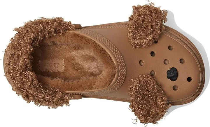 Crocs Stomp Lined Clogs Slippers Sepia Bear : Men's 8 - Women's 10 Medium, EVA/Faux Fur - Image 2