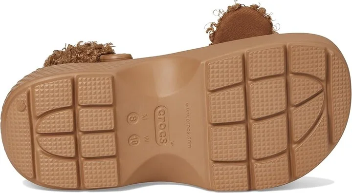 Crocs Stomp Lined Clogs Slippers Sepia Bear : Men's 8 - Women's 10 Medium, EVA/Faux Fur - Image 3