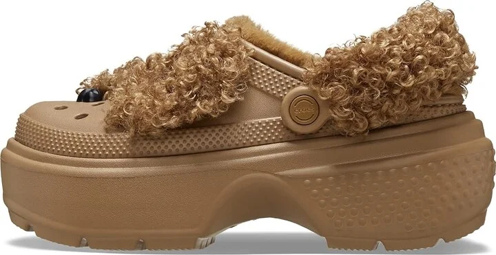 Crocs Stomp Lined Clogs Slippers Sepia Bear : Men's 8 - Women's 10 Medium, EVA/Faux Fur - Image 6