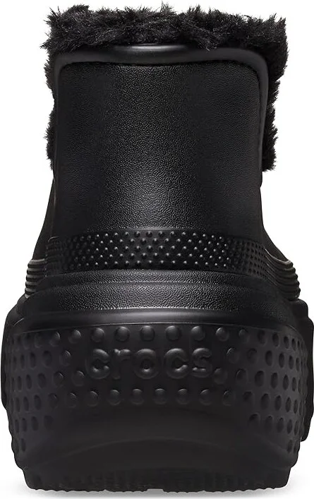 Crocs Stomp Lined Shorty Boots Boots Black/Black : Men's 5 - Women's 7 Medium, EVA/Faux Fur - Image 4