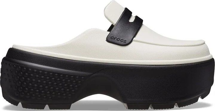Crocs Stomp Loafers Flat Shoes Linen Black : Men's 6 - Women's 8 Medium, Rubber/Synthetic - Image 7