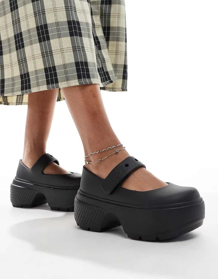 Crocs stomp mary janes in black - Image 3