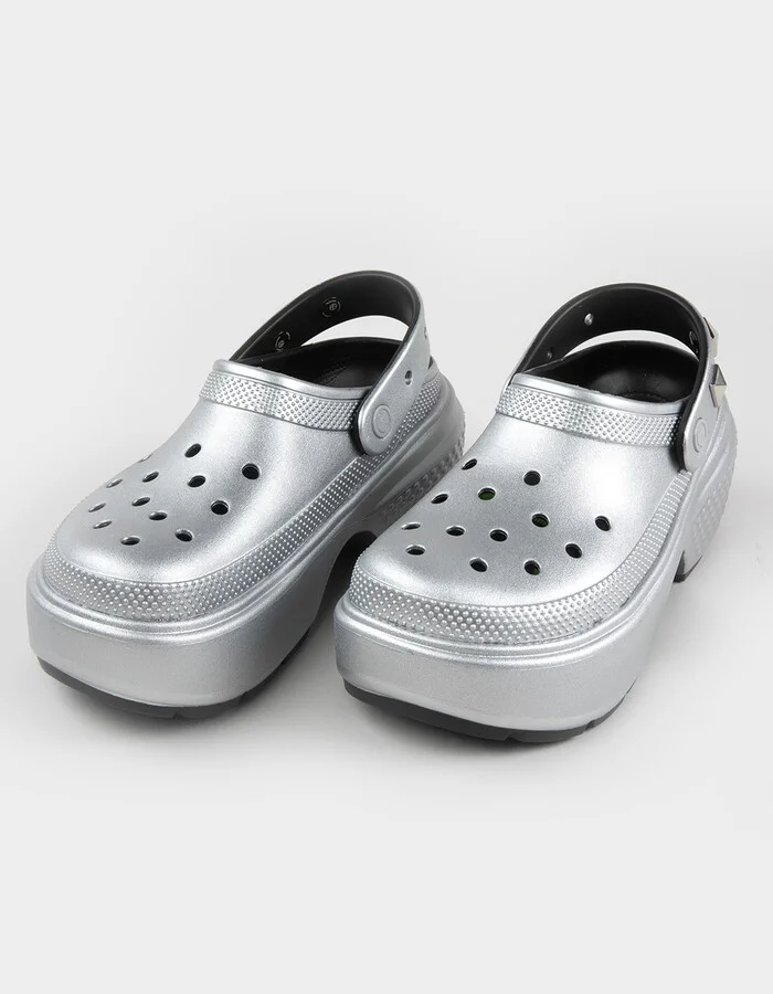 CROCS Stomp Metallic Womens Clogs