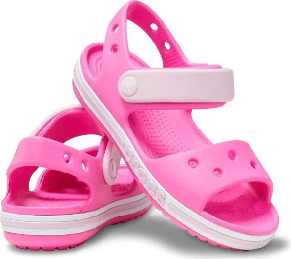 Crocs Toddler Bayaband Sandals, Electric Pink, C10 - Image 2