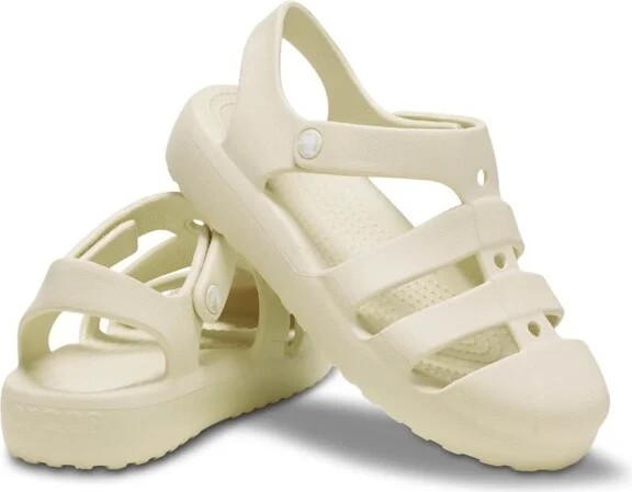 Crocs Toddler Classic Fisherman Jelly Sandals, Pink Milk, C4 - Image 3