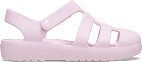 Crocs Toddler Classic Fisherman Jelly Sandals, Pink Milk, C4