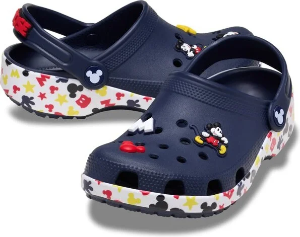 Crocs Toddler Disney Mickey & Friends Classic Clogs, Multi, C10 - Image 2