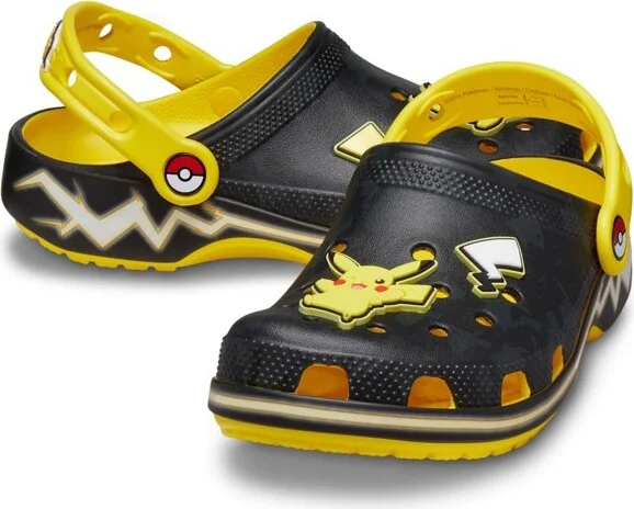 Crocs Toddler Pokemon Pikachu Classic Clogs, Lemon, C4 - Image 2