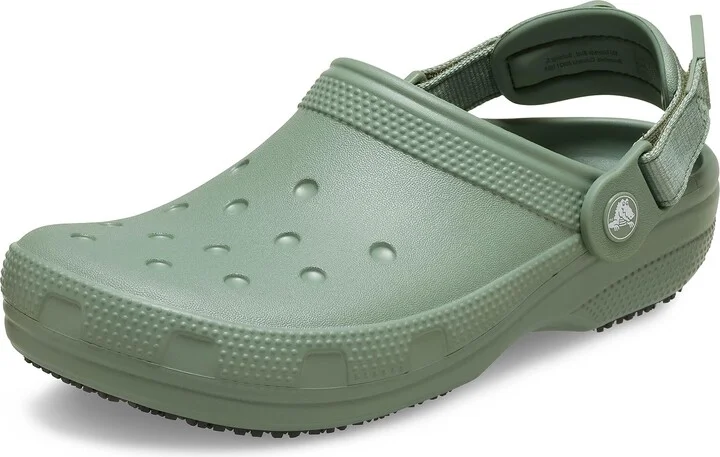 Crocs Unisex Classic Work Clog Moss Women 5 Men 3 Medium