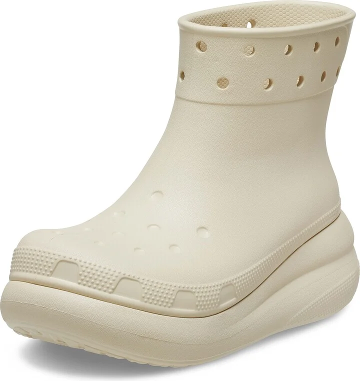 Crocs Unisex Crush Platform Rain Boots – Waterproof Thermoplastic (EVA) Construction – Pull-on Style Bone Men's 3