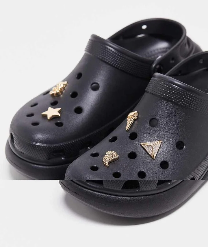 Crocs unisex jibbitz gold icons 5 pack
