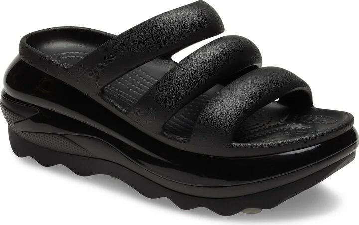 Crocs Unisex Mega Crush Triple Strap Sandal Black Men's 4