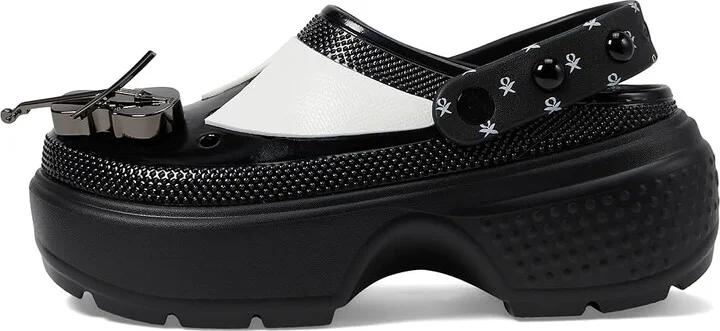 Crocs Wednesday Addams Stomp Clog Slippers Black : Men's 6 - Women's 8 Medium, EVA - Image 5