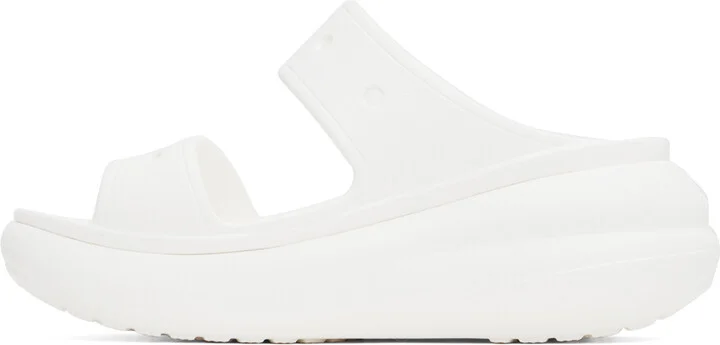 Crocs White Crush Sandals - Image 3