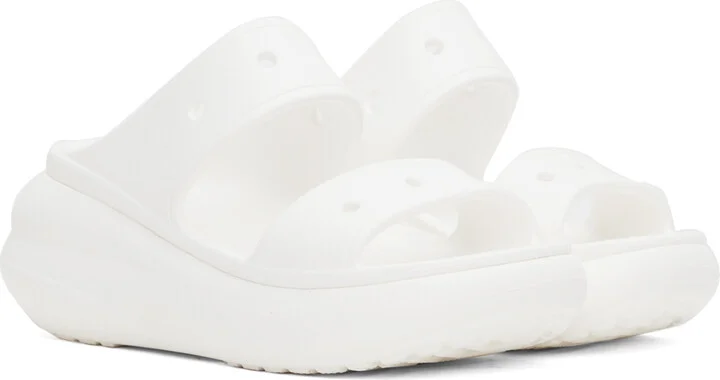 Crocs White Crush Sandals - Image 4
