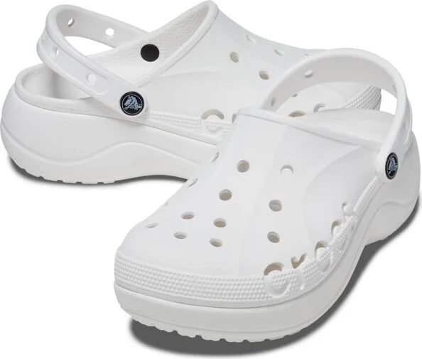 Crocs Women's Baya Clogs Platform Shoes, Black, W10 - Image 5