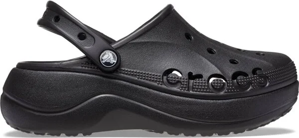 Crocs Women's Baya Clogs Platform Shoes, Black, W10