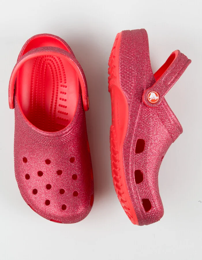 CROCS Womens Classic Glitter Clogs - Image 4