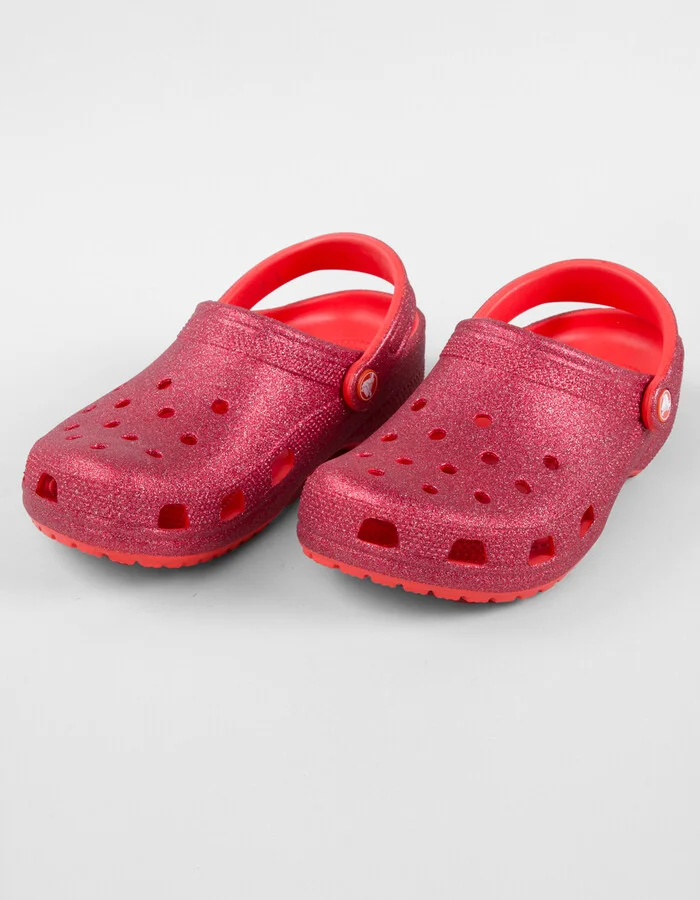 CROCS Womens Classic Glitter Clogs
