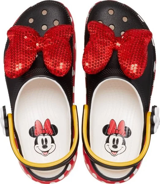 Crocs Women's Minnie Mouse Classic Platform Clogs, White, W8