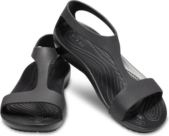 Crocs Women's Serena Sandals, Black/Black, W9 - Image 2