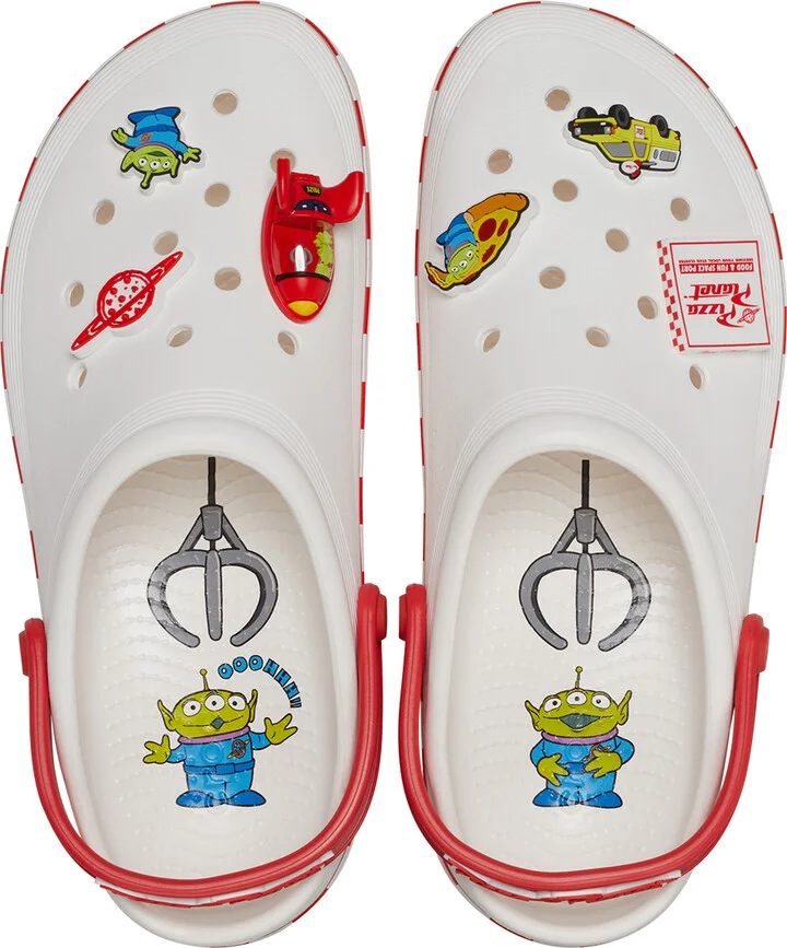 CROCS x Disney Pixar Toy Story Pizza Planet Off Court Clogs - Image 5
