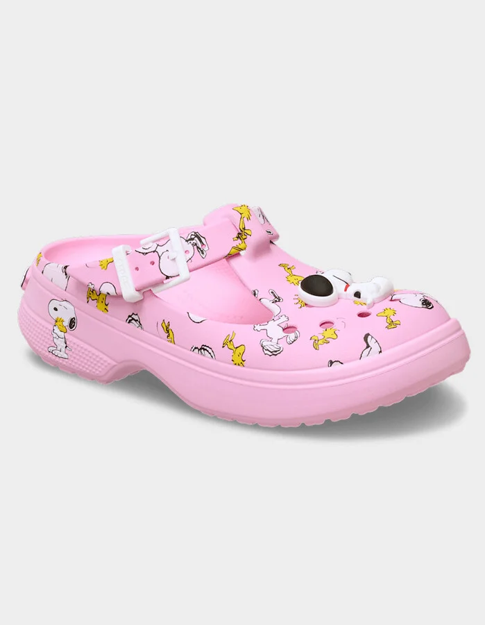 CROCS x Peanuts Womens Mary Jane Clogs
