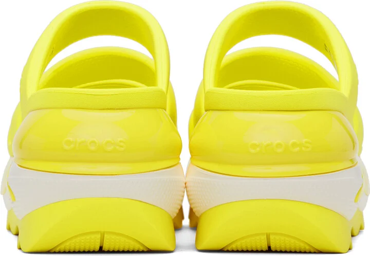 Crocs Yellow Mega Crush Triple Strap Sandals - Image 2