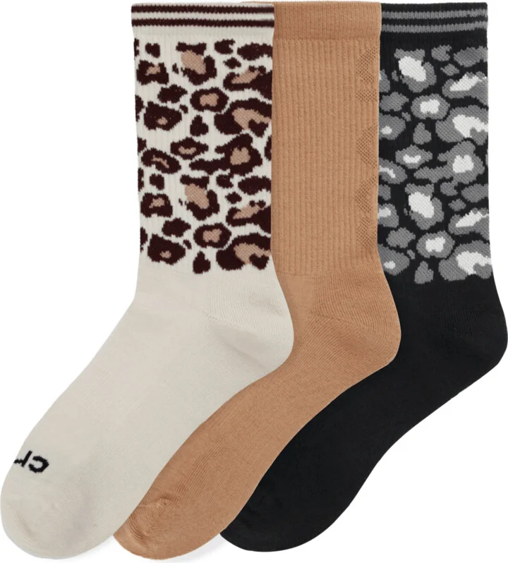CrocsSocks Cheetah Crew 3PK - Image 3