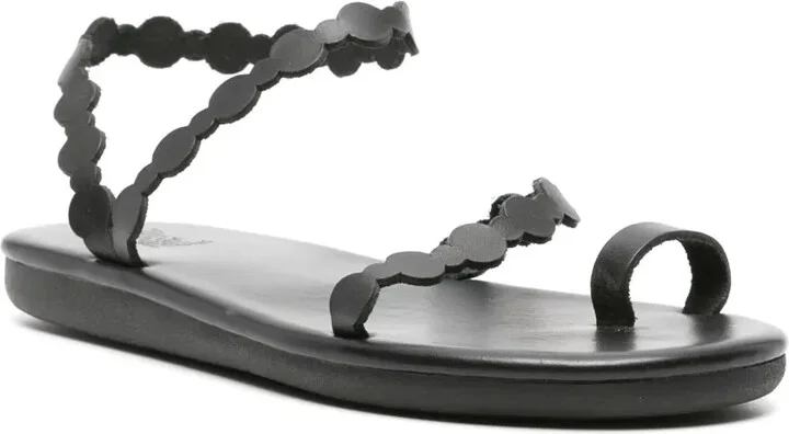Cronos flat leather sandals - Image 2