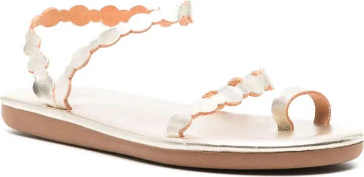 Cronos flat leather sandals - Image 2