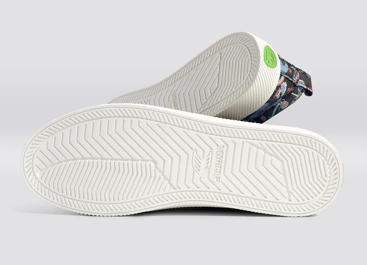 Crooked OCA Low Black Graphic Print Canvas Sneaker Women - Image 5