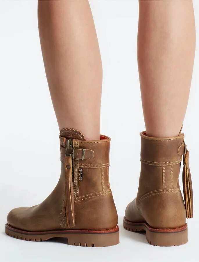 Crop Tassel Leather Boot - Image 3