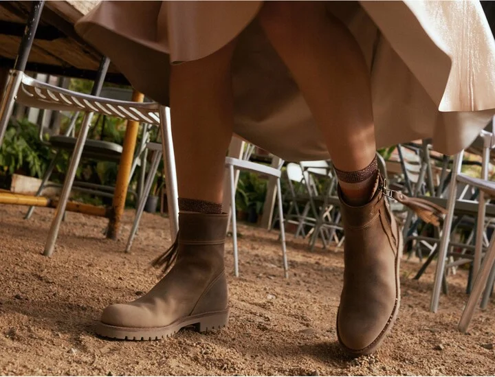 Crop Tassel Leather Boot - Image 5