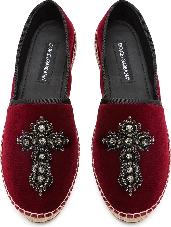 Cross Embellished Espadrilles - Image 4