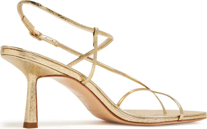 Cross Front 70mm laminated-leather sandals - Image 3